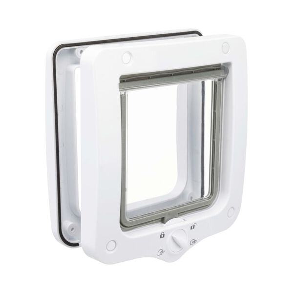 TRIXIE 4-Wege Katzenklappe Wei&szlig;