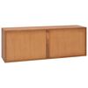 vidaXL TV-Schrank 110x30x40 cm Teak Massivholz