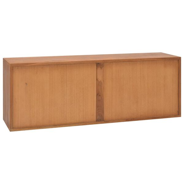 vidaXL TV-Schrank 110x30x40 cm Teak Massivholz