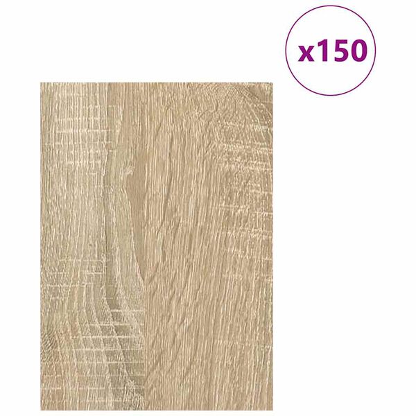 vidaXL Dekoplatten 150 pcs Sonoma-Eiche 21 x 30 x 0,27 cm