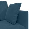 vidaXL Boden-Sofa-Bett 200cm Blau Samt