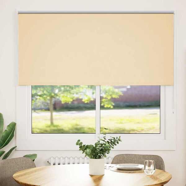 vidaXL Verdunkelungsrollo Beige 145x150 cm Stoffbreite 141,6 cm