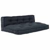 vidaXL Pallet Sofa Kissen 2 pcs Anthrazit 120 x 80 x 38 cm Stoff