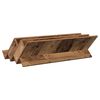vidaXL Magazinregal mit Regal Altholz 90 x 53 x 28,5 cm Holzwerkstoff