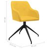 vidaXL Esszimmerst&uuml;hle 4 Stk. Drehbar Gelb Stoff