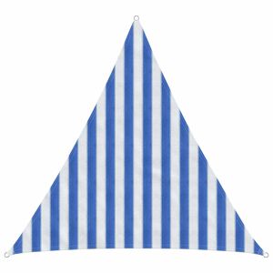 vidaXL Sonnensegel Blau und Wei&szlig; 2 x 2 x 2 m HDPE