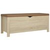 vidaXL Sitzbank mit Stauraum und Kissen Sonoma-Eiche 105x40x45 cm