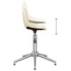 vidaXL Esszimmerstuhl Drehbar Creme Stoff