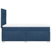 vidaXL Boxspringbett mit Matratze Blau 90x200 cm Stoff