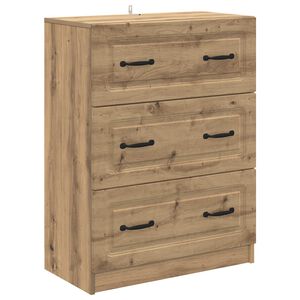 vidaXL Schubladenschrank 66 x 34,5 x 87 cm Holzwerkstoff Artisan-Eiche