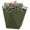 vidaXL Pflanzk&uuml;bel 2 pcs Olive Gr&uuml;n 50 x 50 x 50 cm Stahl