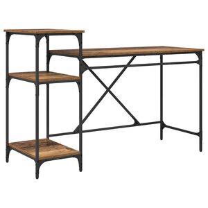 vidaXL Schreibtisch Altholz 135 x 50 x 90 cm Holzwerkstoff