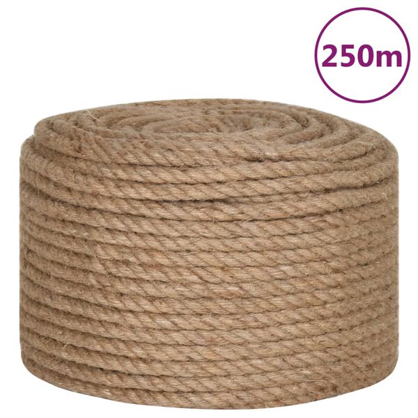 vidaXL Seil 100% Jute 12 mm 250 m