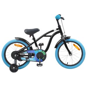 vidaXL Kinderfahrrad 16 Zoll f&uuml;r 4-6 Jahre alt Schwarz