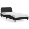 vidaXL Bettgestell "Dover" Schwarz 100x190 cm Kunstleder
