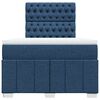 vidaXL Boxspringbett mit Matratze Blau 120x200 cm Stoff
