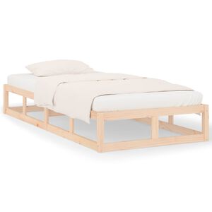 vidaXL Massivholzbett 90x200 cm