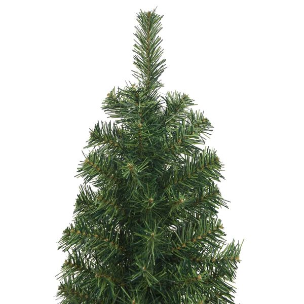 vidaXL K&uuml;nstlicher Weihnachtsbaum Schlank mit St&auml;nder Gr&uuml;n 180 cm PVC