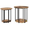 vidaXL Beistelltisch-Set 2 stk. Braun 50 x 50 x 50,5 cm