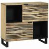 vidaXL Sideboard Braun 80 x 33 x 75 cm massives Mangoholz
