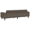 vidaXL Sofa Set Dunkelgrau Faux Wildleder