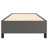 vidaXL Bettgestell Grau 90x200 cm Kunstleder