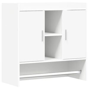 vidaXL Wandregal Wandhalterung Wei&szlig; 80 x 36 x 80 cm Holzwerkstoff