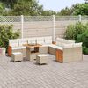 vidaXL Garten-Sofa-Set mit Kissen 13 pcs Beige und Creme