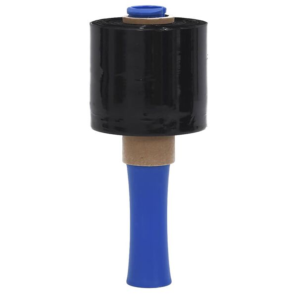 vidaXL Stretchfolien 10 Stk. Schwarz 23 &mu;m 10 cm x 300 m