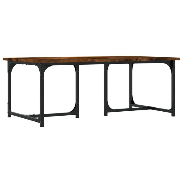 vidaXL Couchtisch Räuchereiche 90x50x35 cm Holzwerkstoff