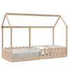 vidaXL Kinderbett Hausbett 80x200 cm Massivholz Kiefer