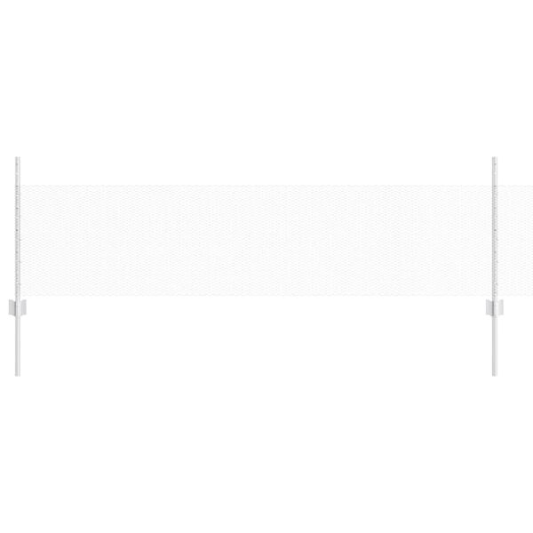 vidaXL Zaun mit Pfosten Silber 0,5 x 100 m Stahl