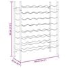 vidaXL Weinregal f&uuml;r 48 Flaschen Wei&szlig; Metall