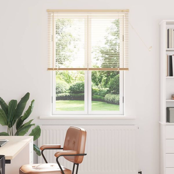 vidaXL Venetianer Jalousie Hellbraun mit Muster 150 x 100 cm PVC