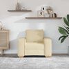 vidaXL Sofa Stuhl Creme 60 cm Stoff