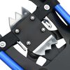 vidaXL 3 in 1 Schneeschuhe Blau und Schwarz 30 Zoll Aluminium und HDPE