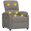 vidaXL Massagesessel Elektrisch Taupe Stoff