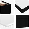 vidaXL Ottoman-Bett mit Matratze Schwarz 90x190 cm Stoff