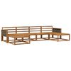 vidaXL Outdoor-Sofagarnitur 6 stk. Natur Massivholz Akazie