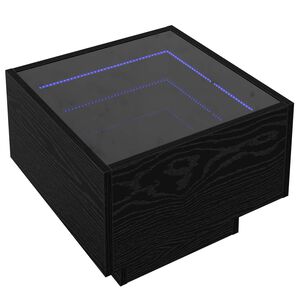 vidaXL Couchtisch Schwarz Eichen-Optik 40 x 40 x 30 cm