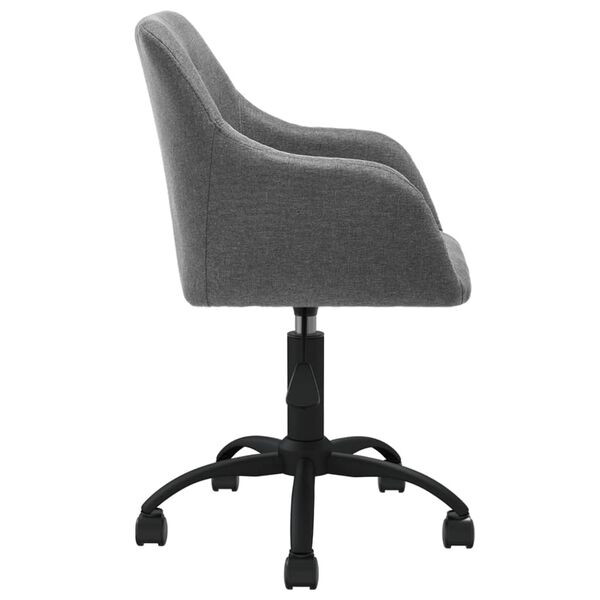 vidaXL Esszimmerstuhl Drehbar Hellgrau Stoff