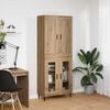 vidaXL Highboard 2 pcs Artisan-Eiche Holzwerkstoff