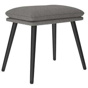 vidaXL Fu&szlig;hocker Hellgrau 45x29,5x35 cm Stoff