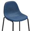 vidaXL 5-tlg. Bar-Set Stoff Blau