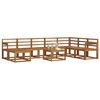 vidaXL Outdoor-Sofagarnitur 9 pcs Natur Massivholz Akazie
