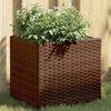 vidaXL Pflanzk&uuml;bel Braun 36x30x32 cm Poly Rattan