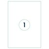 rillprint Selbstklebende Aufkleber Etiketten 210x297 mm 1000 Blatt Wei&szlig;
