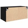 vidaXL Wandschrank Wandmontiert Schwarz Eichen-Optik 80 x 42,5 x 40 cm