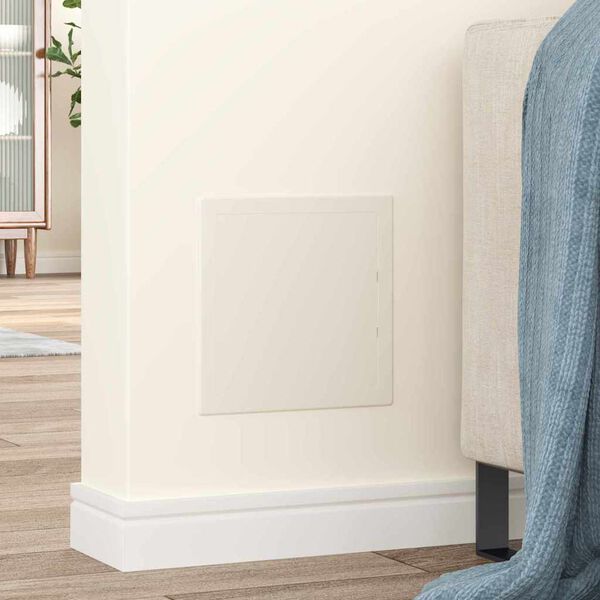 vidaXL Zugangspanels 2 pcs Wei&szlig; 20 x 20 cm ABS Kunststoff