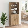 vidaXL Highboard Artisan-Eiche 69,5 x 32,5 x 180 cm Holzwerkstoff